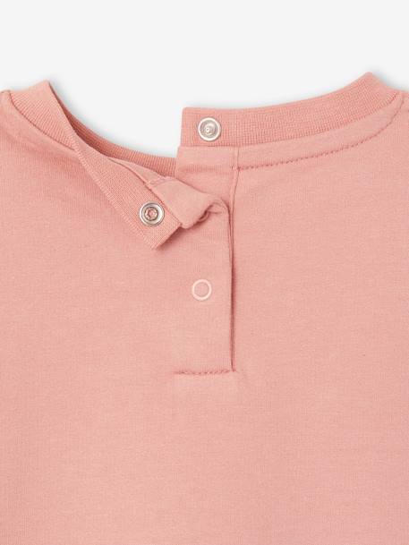 Basic sweater van molton baby's lichtgeel+rouge - vertbaudet enfant 