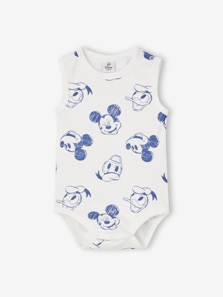 Set van 2 mouwloze rompertjes Disney® Mickey en Donald hemelsblauw - vertbaudet enfant 