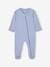 Set van 3 pyjama's van jersey met rits BASICS cappuccino+chambrayblauw - vertbaudet enfant 