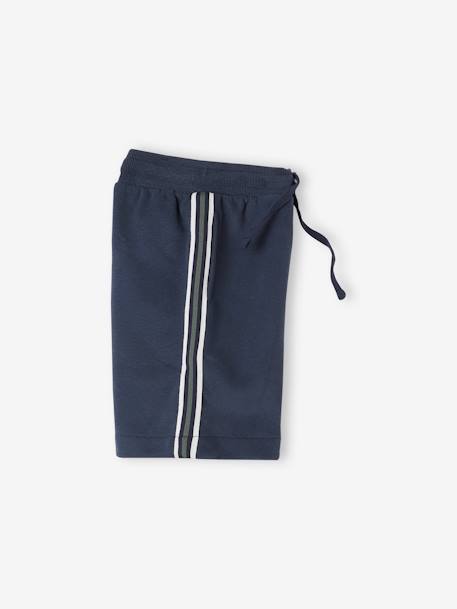 Jongenssportshort met zijbanden marineblauw - vertbaudet enfant 