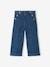 Driekwartsbroek met grote opening meisjes ongewassen denim - vertbaudet enfant 