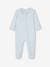 Set van 3 pyjama's van jersey met rits BASICS cappuccino+chambrayblauw - vertbaudet enfant 