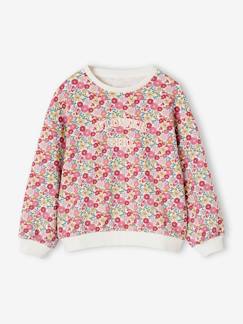 Meisje-Trui, vest, sweater-Sweater-Meisjessweater bloemen
