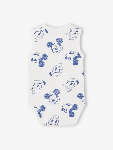 Set van 2 mouwloze rompertjes Disney® Mickey en Donald hemelsblauw - vertbaudet enfant 