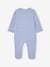 Set van 3 pyjama's van jersey met rits BASICS cappuccino+chambrayblauw - vertbaudet enfant 