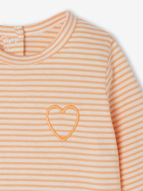 Set van 2 'love' jersey slaappakjes baby perzik - vertbaudet enfant 