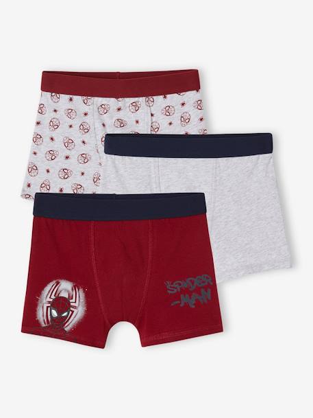 Set van 3 boxers Marvel® Spider Man rood - vertbaudet enfant 