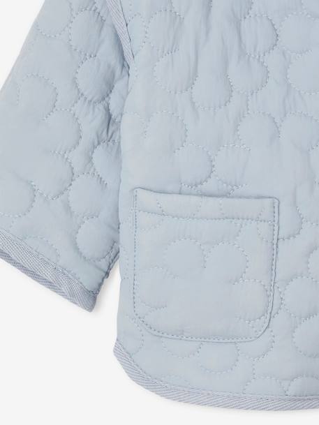 Gewatteerd babyvest lichtblauw+lichtroze - vertbaudet enfant 