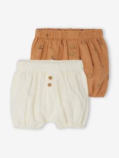 Baby-Set van 2 bloomers voor geboorte van katoengaas