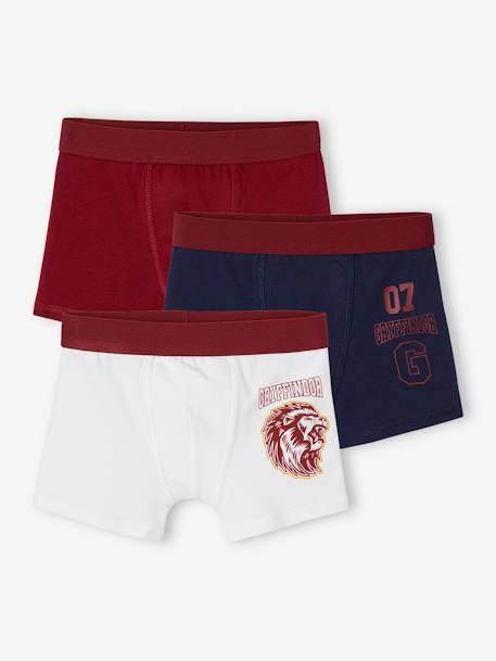 Set van 3 Harry Potter® boxers bordeauxrood - vertbaudet enfant 