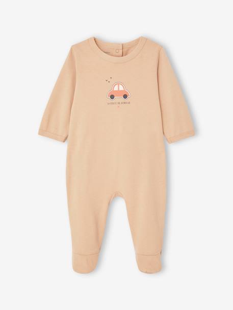 Set van 2 'auto' slaappakjes newborn van jersey perzik - vertbaudet enfant 