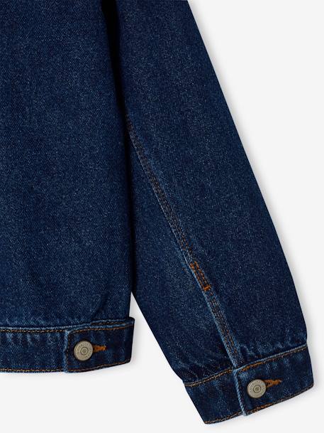 Spijkerjas in 'worker'-stijl meisjes jeansblauw+stone - vertbaudet enfant 