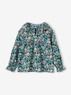 -Meisjesblouse met bloemenprint