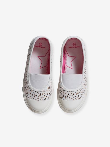 Elastische sneakers voor meisjes, kleutercollectie veel wit - vertbaudet enfant 