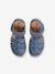Sandalen met klittenband kinderen kleutercollectie jeansblauw - vertbaudet enfant 