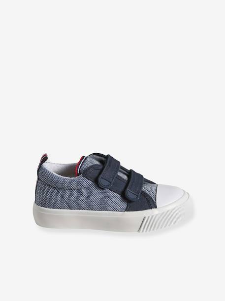 Kindersneakers van textiel met klittenband, kleutercollectie veel blauw - vertbaudet enfant 