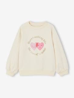 Meisjessweater met geplaatst motief en versieringen  - vertbaudet enfant