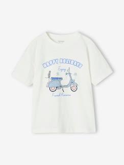 Jongens-Jongensshirt met scootermotief