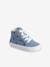 Hoge sneakers met veters en rits blauw, bedrukt - vertbaudet enfant 