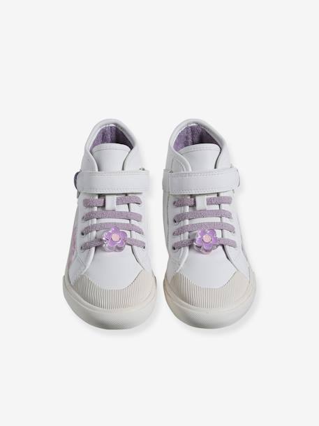 Hoge sneakers voor meisjes, kleutercollectie wit - vertbaudet enfant 