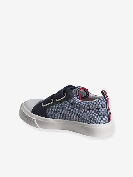 Kindersneakers van textiel met klittenband, kleutercollectie veel blauw - vertbaudet enfant 