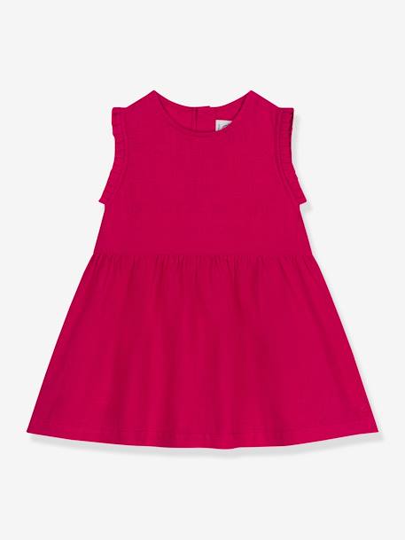 Mouwloze linnen jurk PETIT BATEAU rood - vertbaudet enfant 