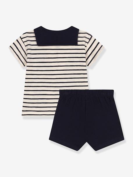 2-delige set PETIT BATEAU gemêleerd beige - vertbaudet enfant 