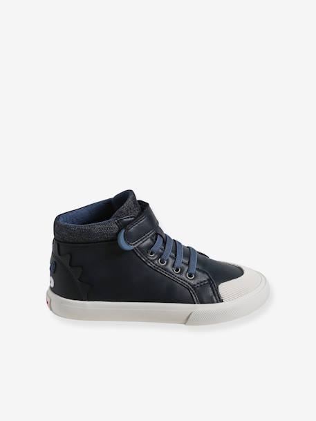 Hoge sneakers, kleutercollectie marineblauw - vertbaudet enfant 