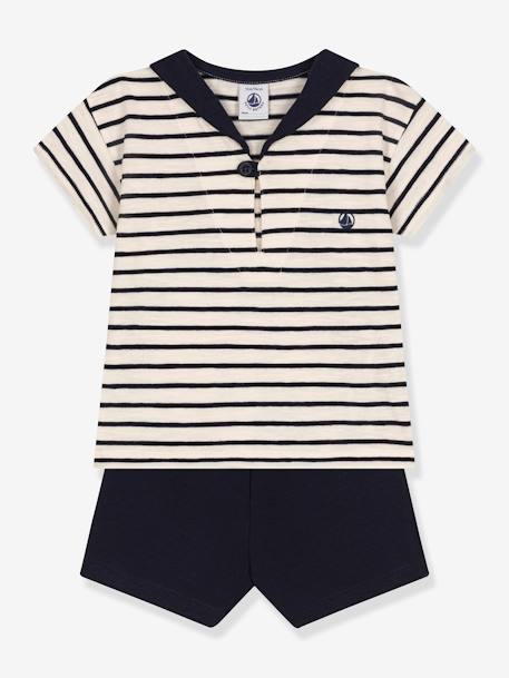 2-delige set PETIT BATEAU gemêleerd beige - vertbaudet enfant 