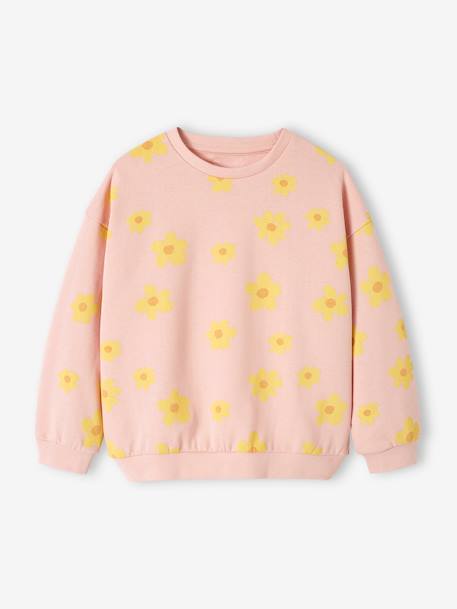 Set voor meisjes sweater + legging ecru+rozen - vertbaudet enfant 
