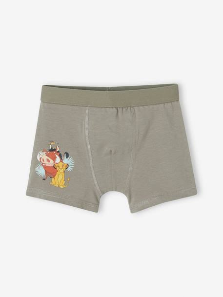 Set van 3 Disney® The Lion King boxershorts kaki - vertbaudet enfant 