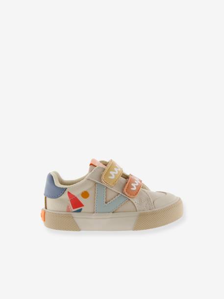 Kindersportschoenen Tribu Tiras Print Multicolor 1065181 VICTORIA® beige+jeansblauw - vertbaudet enfant 