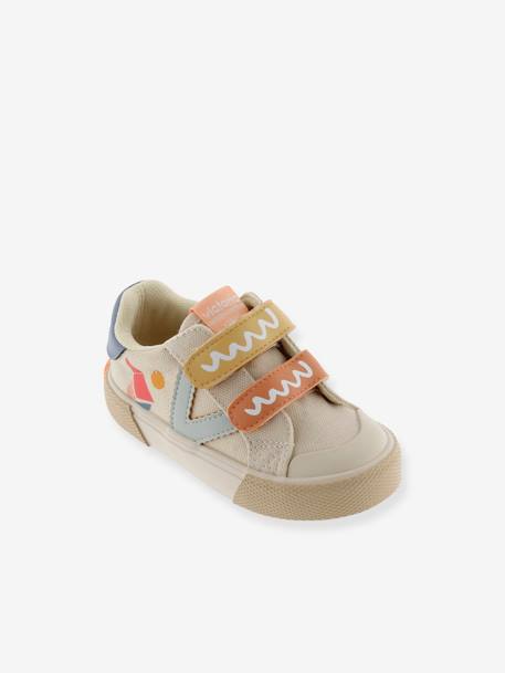 Kindersportschoenen Tribu Tiras Print Multicolor 1065181 VICTORIA® beige+jeansblauw - vertbaudet enfant 