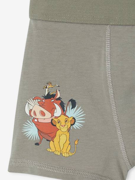 Set van 3 Disney® The Lion King boxershorts kaki - vertbaudet enfant 