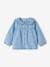 Babyblouse van lichte denim gebleekt denim - vertbaudet enfant 