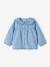 Babyblouse van lichte denim gebleekt denim - vertbaudet enfant 