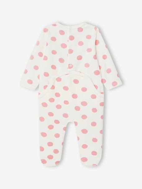 Fluwelen slaappakje babymeisjes Disney® Minnie ecru - vertbaudet enfant 