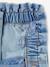 Onverwoestbare jeans in paperbagstijl voor meisjes double stone - vertbaudet enfant 