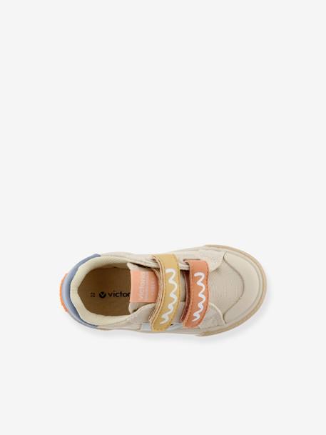 Kindersportschoenen Tribu Tiras Print Multicolor 1065181 VICTORIA® beige+jeansblauw - vertbaudet enfant 