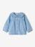 Babyblouse van lichte denim gebleekt denim - vertbaudet enfant 