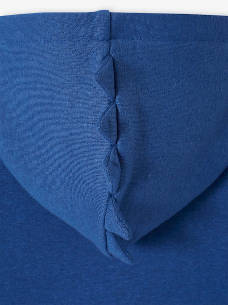 Fancy ridge hoodie met rits blauw - vertbaudet enfant 