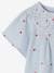 Set van seersucker jurk + short + band baby blauw, gestreept - vertbaudet enfant 