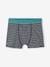 Set met 4 stretch jongensboxers 'busje' van biokatoen blauwgroen - vertbaudet enfant 