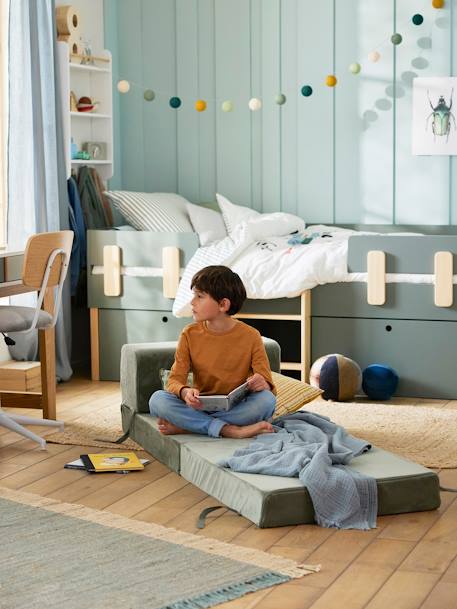 Corduroy bedbank groen - vertbaudet enfant 