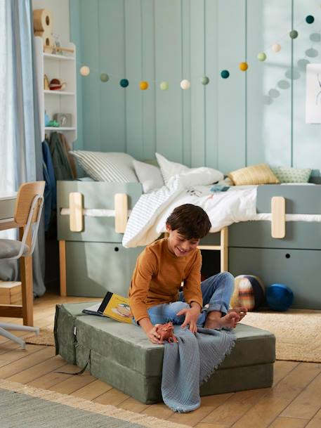 Corduroy bedbank groen - vertbaudet enfant 