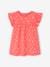 Jersey babyjurk fuchsia+lichtgeel - vertbaudet enfant 