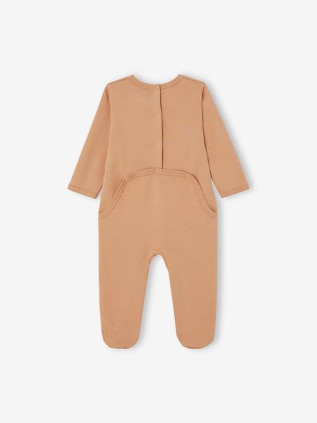 Set met 2 interlock slaappakjes voor baby taupe - vertbaudet enfant 