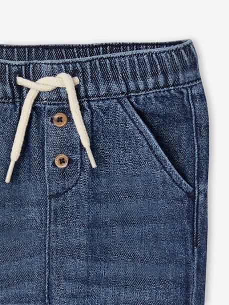 Lichte denim broek baby gebleekt denim+ongewassen denim - vertbaudet enfant 