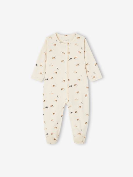 Set met 2 interlock slaappakjes voor baby taupe - vertbaudet enfant 