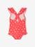 Badpak voor meisjesbaby met bloemenprint fuchsia - vertbaudet enfant 